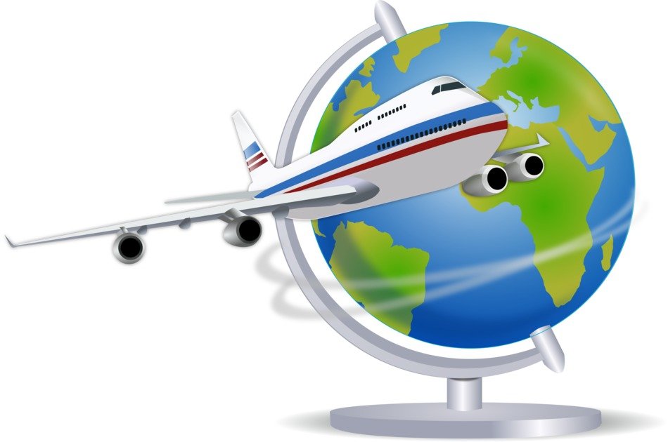 the plane and Globus drawing