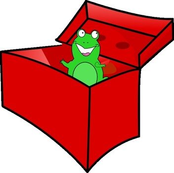 Frog In The Box At Clkercom Vector Online