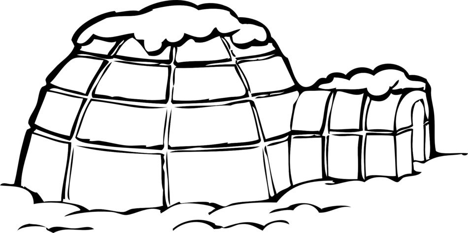 Igloo as a picture for clipart