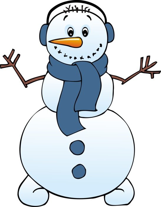 Snowman clipart drawing