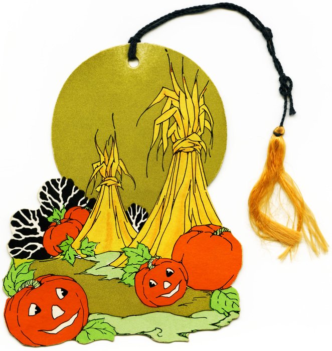 Free Halloween Diecut Vintage Bridge drawing