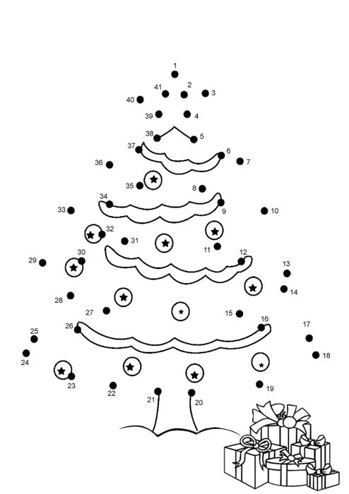 dotted christmas tree image