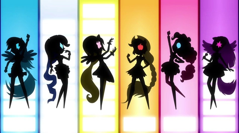 Clipart of the girl's silhouettes