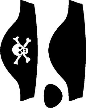 Pirate Hat Template Colouring Pages Page 2