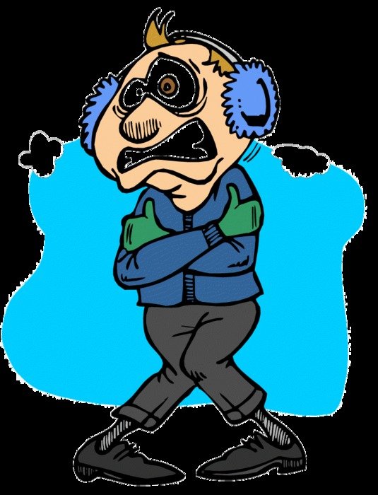 Frigid Cold man drawing