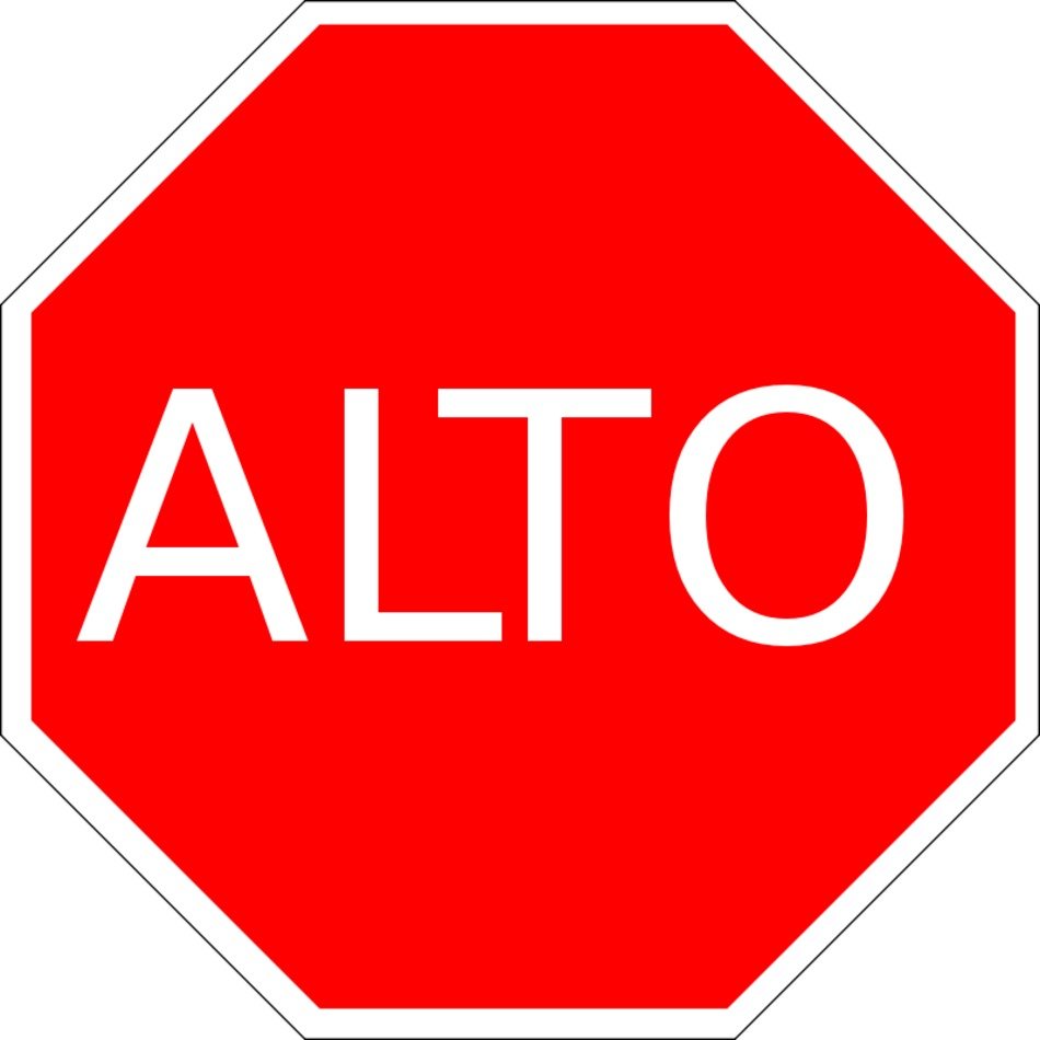 clipart of the alto sign