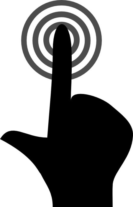 Clip Art Touch Push Finger