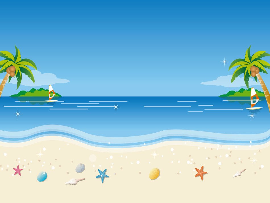 drawn sea coast on screen