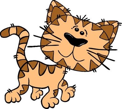 Cartoon Cat Walking At Clkercom Vector Online clipart