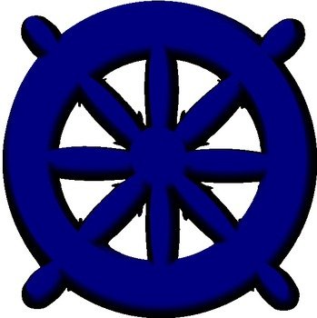 Blue Ships Wheel At Clkercom Vector Online N2