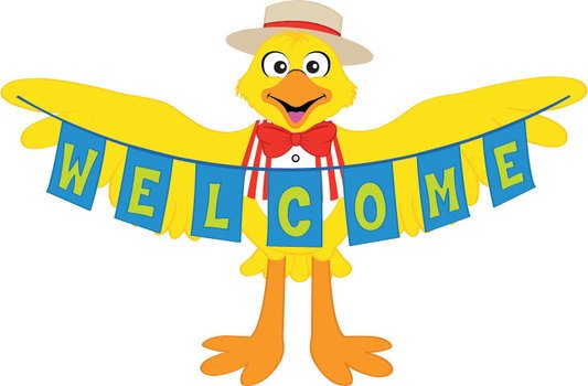 welcom cartoon bird drawing