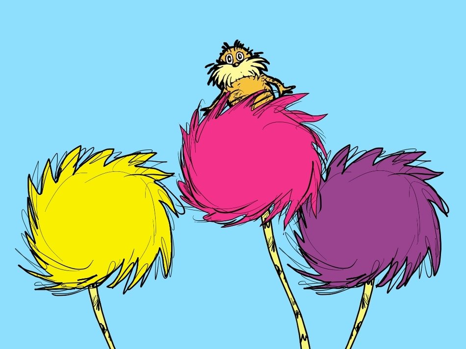 rodent on the colored balls drawing