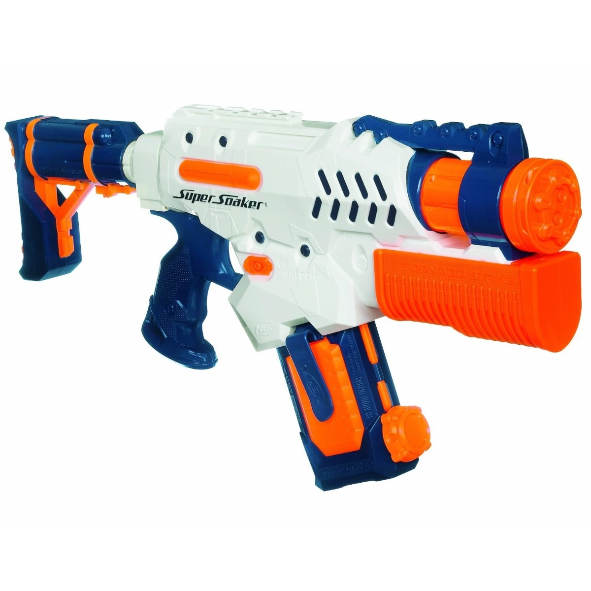 Color water gun on a white background free image download