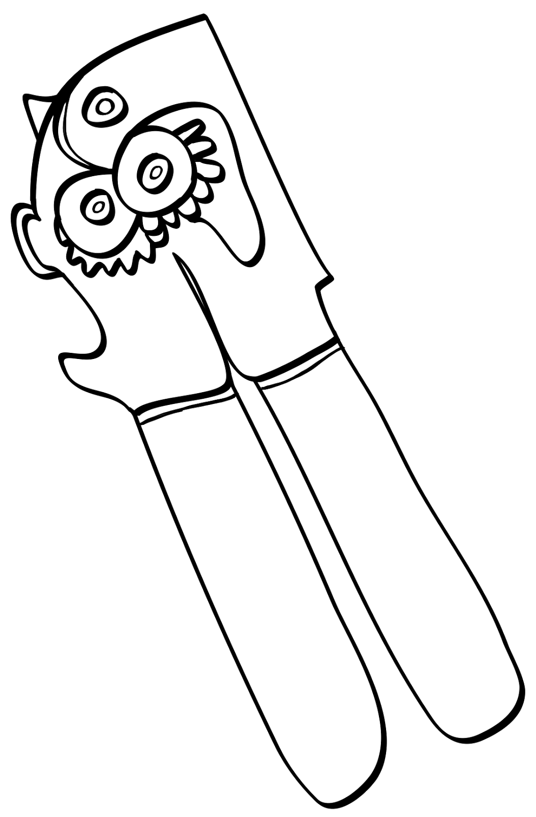 Can Opener Drawing Free Image Download