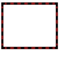 square black frame with red dots