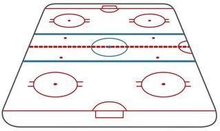 drawing of Sport ice Hockey field