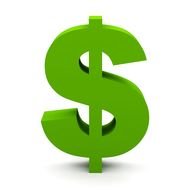 3d Dollar Sign, clipart