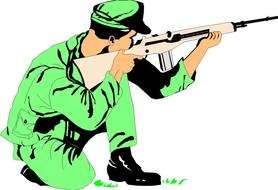 soldier with a weapon