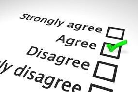 Clip Art of the agree disagree signs