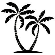 Palm Tree Pair Decal Set Of 2 All About Flip Flops N2