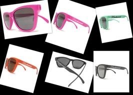 collage of colorful glasses