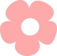 Simple Pink Flower At Clkercom Vector Online