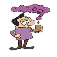 clipart smoking man
