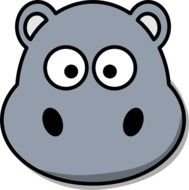Hippo Head drawing