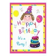 colorful greeting card as clipart