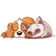 Dog &amp; Cat Cartoon And Pictures clipart