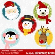 Christmas Santa Faces