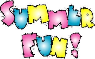 Clip art of the summer fun sign