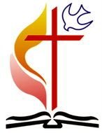 drawing of a cross over a bible book