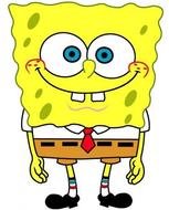 spongebob character on a white background