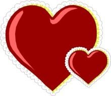 brown hearts as picture for clipart