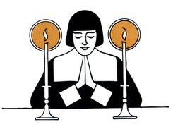 Vintage Thankful Pilgrim drawing