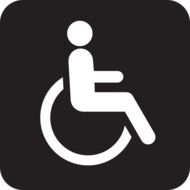 Wheelchair Accessible Black At Clkercom Vector