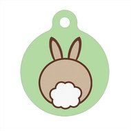 Pet Id Tag Bunny Butt Dog Cat Luggage