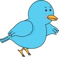 Flying Bird Image Blue