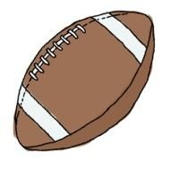 brown soccer ball as a picture for clipart