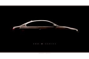 Classic Car Silhouette drawing