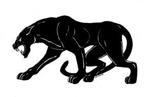 black panther silhouettes