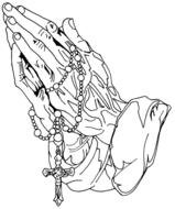Welcome Rosary Art drawing