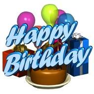 happy birthday as a picture for clipart