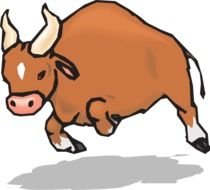 Charging Bull At Clkercom Vector Online Royalty
