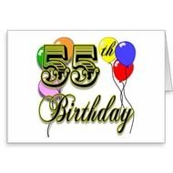 Happy 55th Birthday Celebration Cards Zazzle