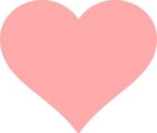 pink heart as a clipart