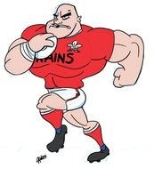 strong man drawing