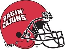 Ragin Cajuns Helmet Drawing