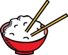 drawing chinese food with chopsticks